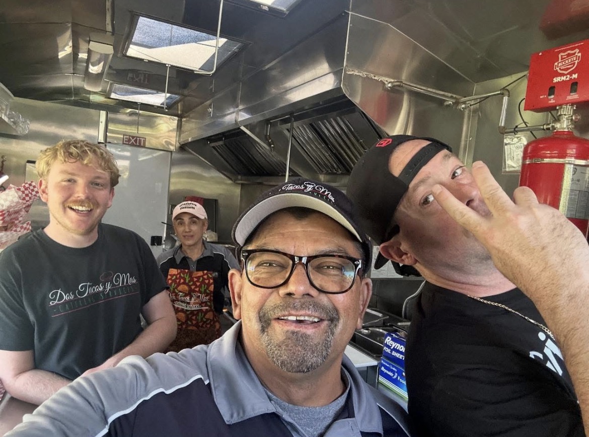 Miguel, Maria, and the Dos Tacos Y Mas crew